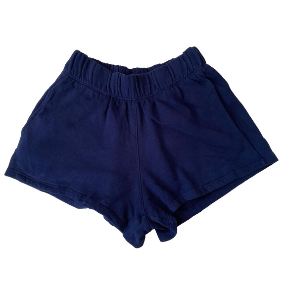 Kondi Pants - Kondi Lounge Shorts Pull On Side Pockets High Rise Elastic Waist Blue Women's XS